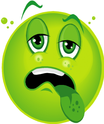 imagenes de emoticones enfermos color verde