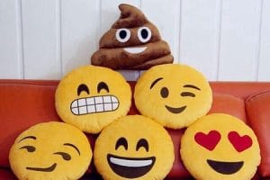 cojines de emojis