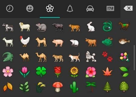 Emojis de plantas y flores